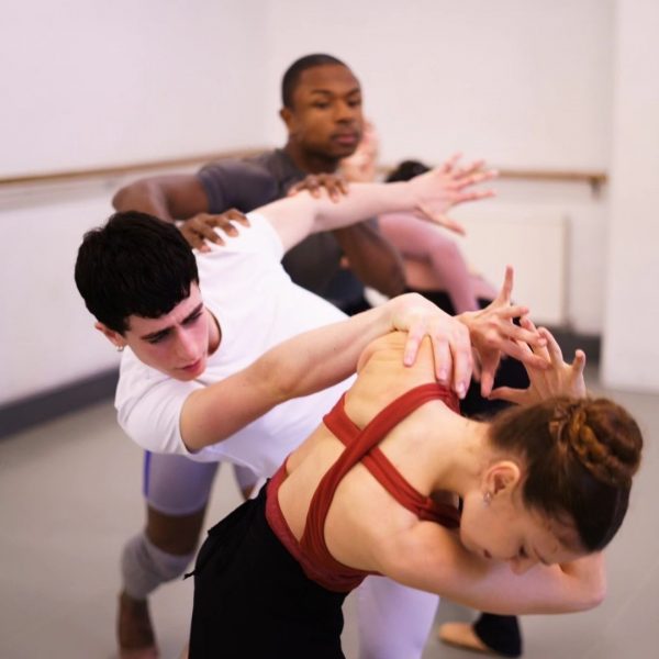 NEBT dancers in rehearsals for Did You Steal My Hat? Photos by Poetry Film Productions.